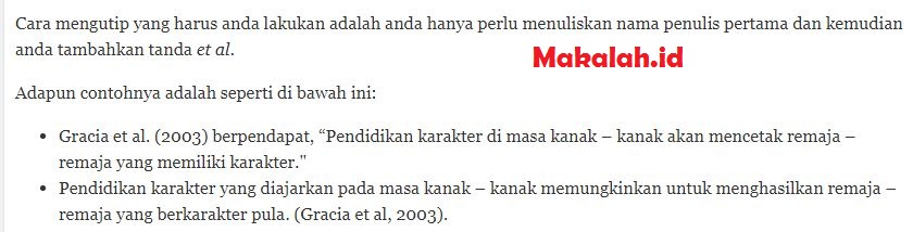 5 Cara Menulis Kutipan Dari Buku Dan Jurnal